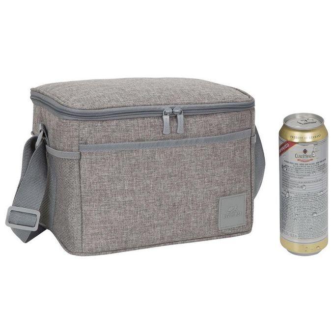 Rivacase Borsa Termica in Poliestere Grigio 11 Litri