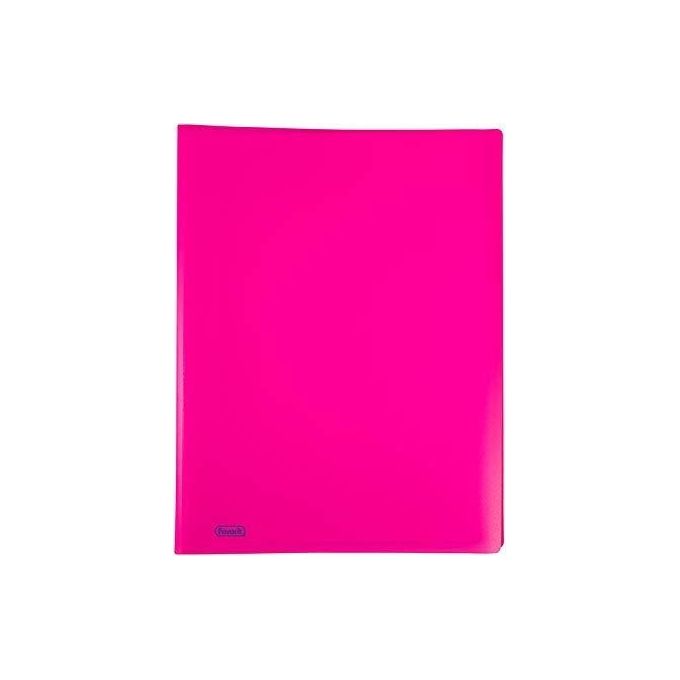 Favorit Portalistino Neon con 40 Buste Formato Interno 22X30cm Fucsia Fluo
