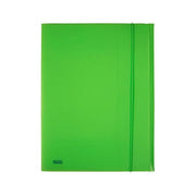 Favorit Cartella 3 Lembi con Elastico 24x33cm Verde Fluo