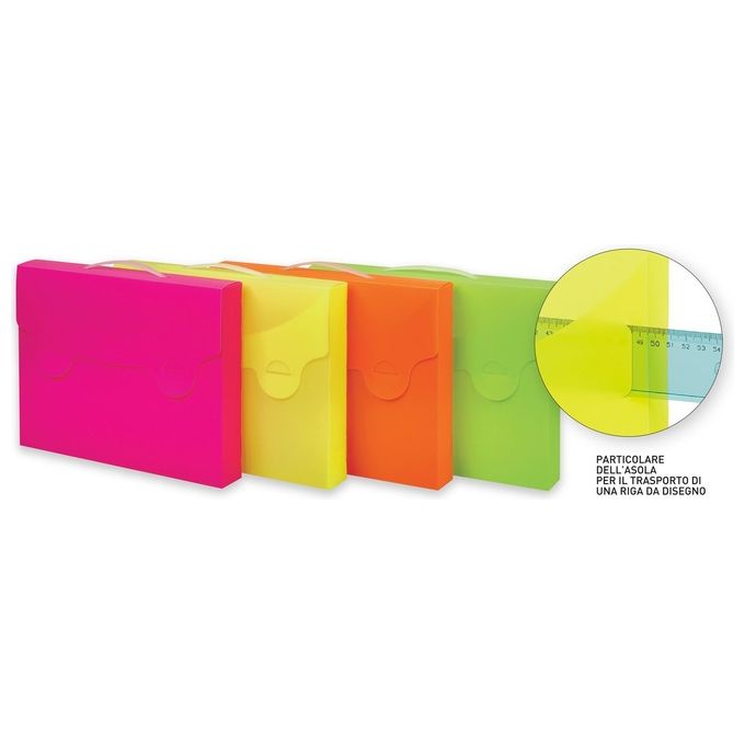 Favorit Valigetta Neon 52x37 d5 PP Assortito
