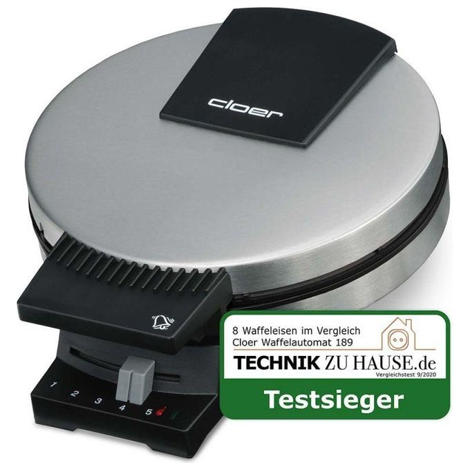 Cloer Macchina per Waffel in Acciaio Inox