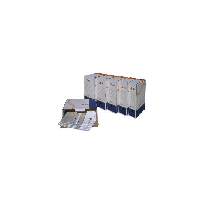 Bertesi Confezione da 25 Scatola Archivio Q Box A4 Dorso 8cm