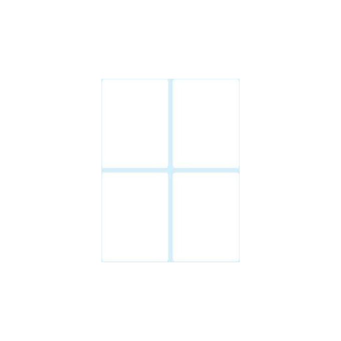 Tico Confezione 40 Etichette Bianche 75x56mm