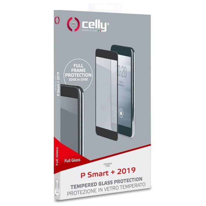 Celly Full Glass per Huawei P Smart+ 2019 Nero