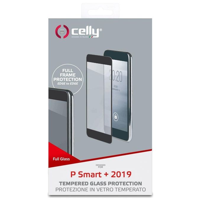 Celly Full Glass per Huawei P Smart+ 2019 Nero