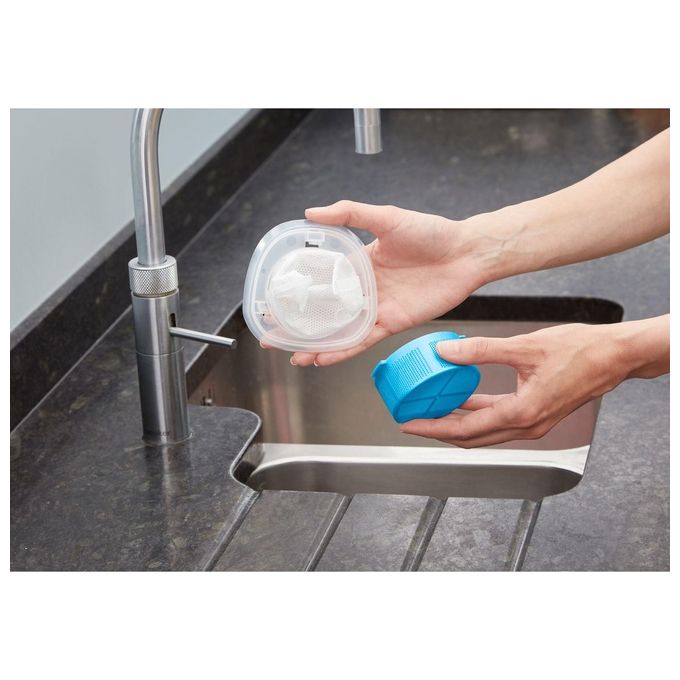 Black+Decker NVC215WA-Q Dustbuster Aspirabriciole Capacita' 0,385 L Tecnologia Litio 7,2 V 10,8 Wh con Accessori Argento-Blu