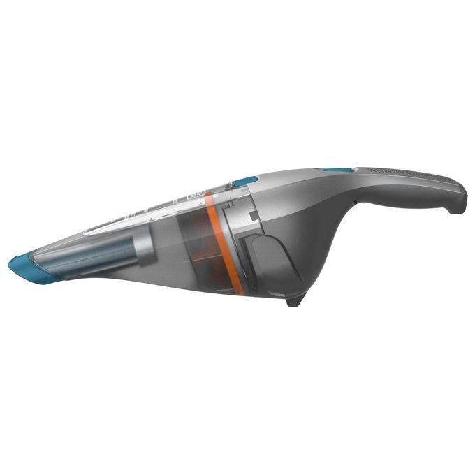 Black+Decker NVC215WA-Q Dustbuster Aspirabriciole Capacita' 0,385 L Tecnologia Litio 7,2 V 10,8 Wh con Accessori Argento-Blu