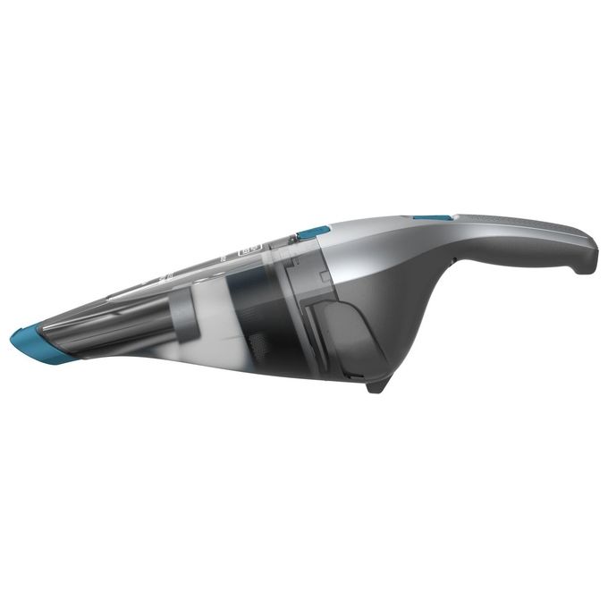 Black+Decker NVC215WA-Q Dustbuster Aspirabriciole Capacita' 0,385 L Tecnologia Litio 7,2 V 10,8 Wh con Accessori Argento-Blu