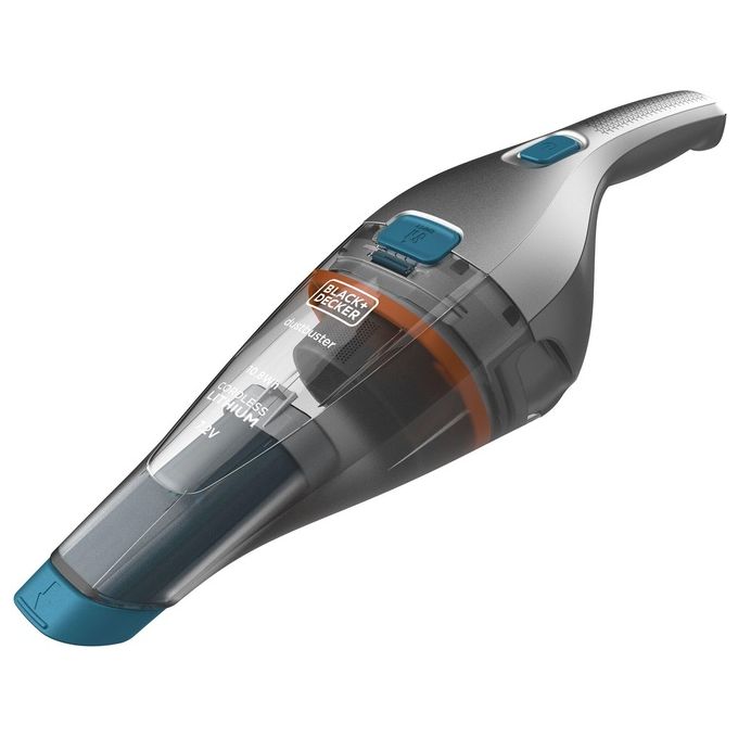 Black+Decker NVC215WA-Q Dustbuster Aspirabriciole Capacita' 0,385 L Tecnologia Litio 7,2 V 10,8 Wh con Accessori Argento-Blu