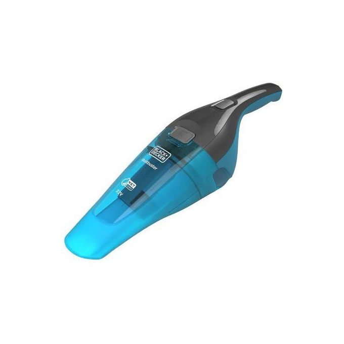 Black+Decker WDC215WAQW Aspirabriciole Ricaricabile Solidi e Liquidi Capacita' 0,37 L Autonomia 8 minuti Tecnologia Litio 10,8 Wh Deep Ocean Blue