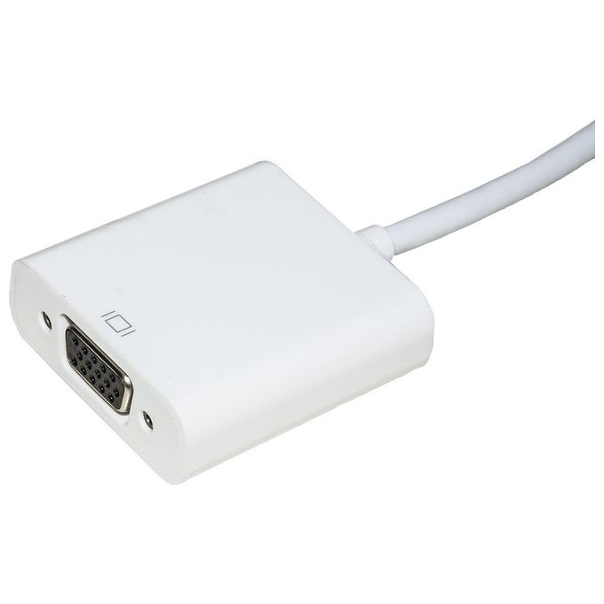 Link adattatore hdmi tipo a maschio a vga femmina con audio Bianco