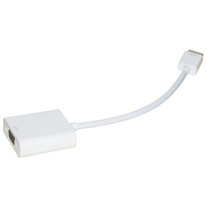 Link adattatore hdmi tipo a maschio a vga femmina con audio Bianco
