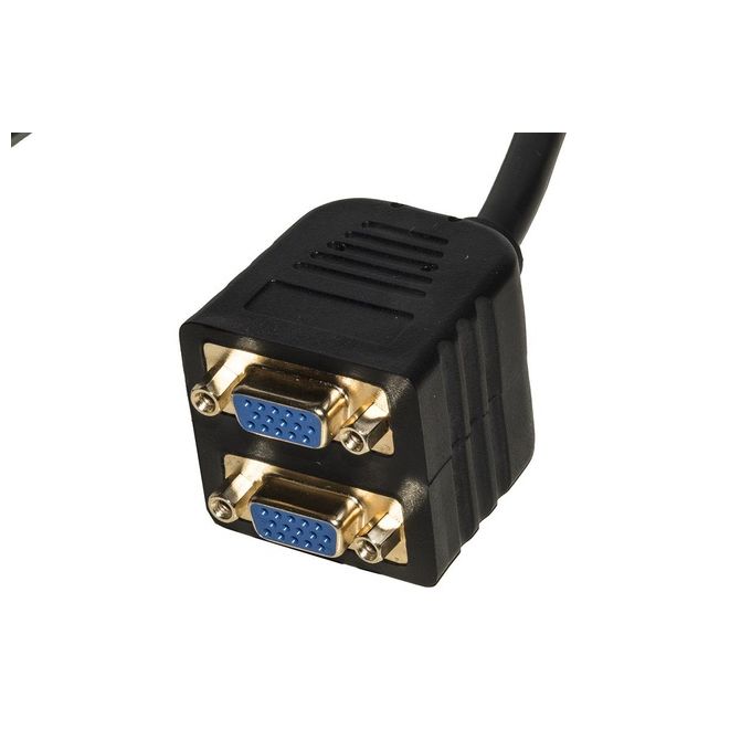 Link adattatore splitter vga maschio - 2 porte vga femmina