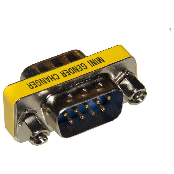Link mini adattatore 9 poli maschio-maschio gender changer