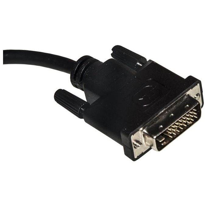 Link Adattatore Video Dvi-d 24+1 Maschio-Vga 15 Poli Femmina Nero