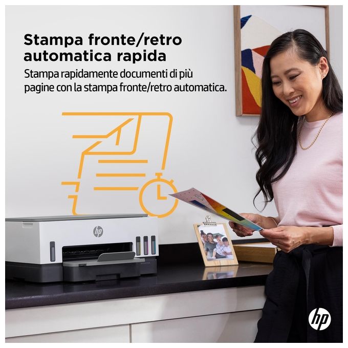 HP 28B54A Smart Tank Plus 7005 Stampante Multifunzione Inkjet A4 Wi-Fi Fronte Retro Automatica 12.000 pag Nero 8.000 pag Colore colore Bianco
