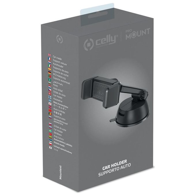 Celly Screen Dash Holder Ext per Smartphone fino a 6,5'' Nero
