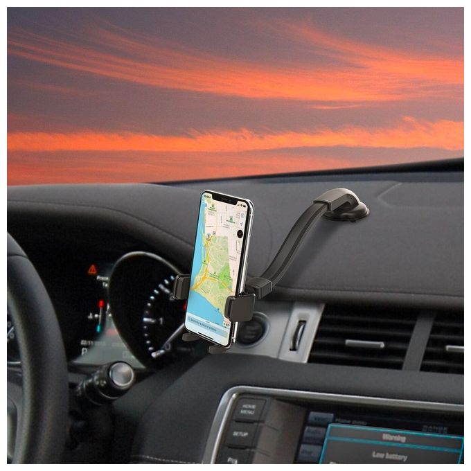 Celly Screen Dash Holder Plus Flex per Smartphone fino a 6,5'' Nero