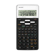 Sharp El531thbwh Calcolatrice Scientifica 2 Righe x 12 Caratteri 10 Cifre 2 Esponenti  Bianca