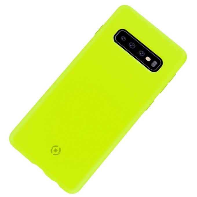 Celly Cover Shock per Samsung Galaxy S10 Giallo