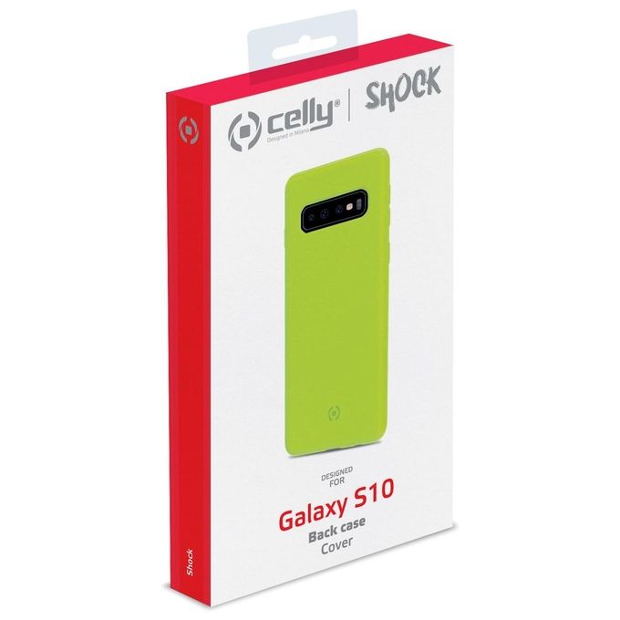 Celly Cover Shock per Samsung Galaxy S10 Giallo