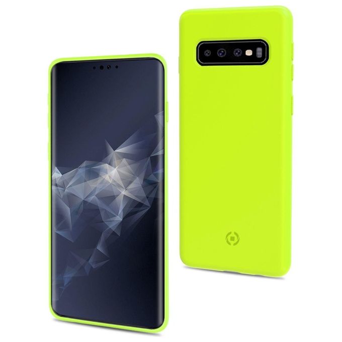 Celly Cover Shock per Samsung Galaxy S10 Giallo