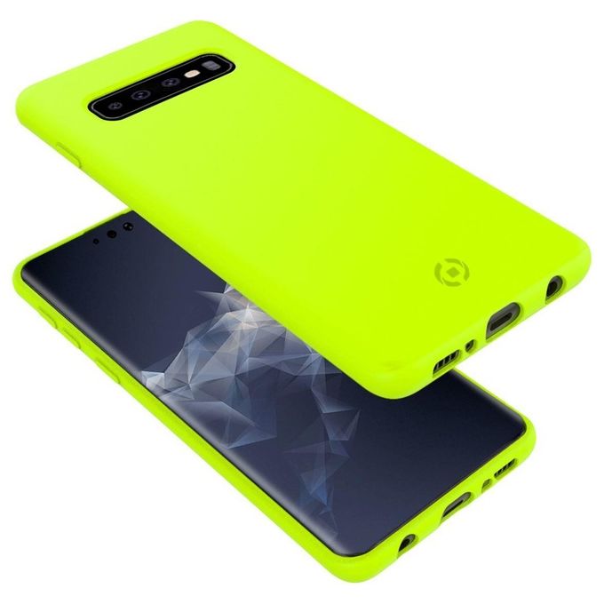 Celly Cover Shock per Samsung Galaxy S10 Giallo