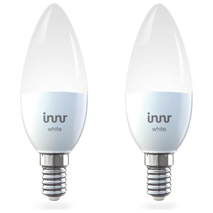 Innr E14 Set di 2 Pezzi White Lampadina LED, Dimmerabile, compatibile con Philips Hue and Echo Plus (Hub Richiesto) RB 245-2