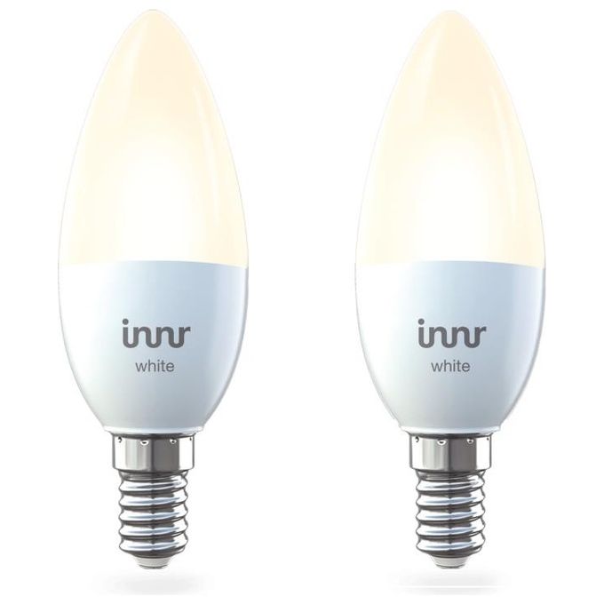 Innr E14 Set di 2 Pezzi White Lampadina LED, Dimmerabile, compatibile con Philips Hue and Echo Plus (Hub Richiesto) RB 245-2