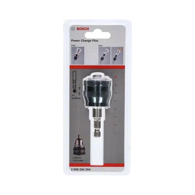 Bosch Power Change Plus Adapter Bussola Esagonale da 3-8“ Ø 8.7mm Accessorio per Sega a Tazza