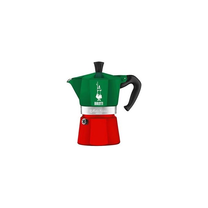 Bialetti Moka Express Italia Collection Tricolore Caffettiera Alluminio 3 Tazze