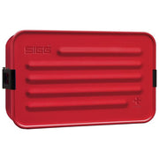 SIGG 207607 Metal Box Plus L Lunchbox in Alluminio 1.4 L con Inserto Separatore Colore Rosso