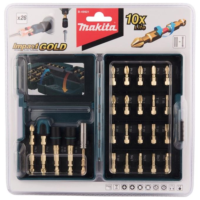 Makita Torsion Bit Set 26 Pezzi B-49921