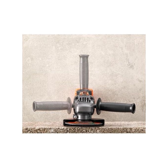 Black+Decker  BCG720N-XJ Smerigliatrice Angolare a Batteria 125-115mm Set base senza batteria e caricabatteria