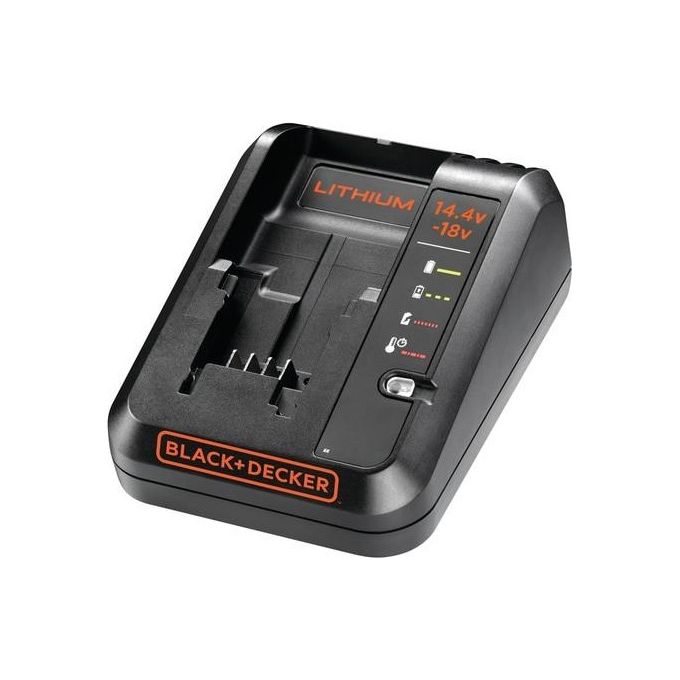 Black+Decker Caricabatterie Rapido Compatibile Batterie da 14,4-18V Litio
