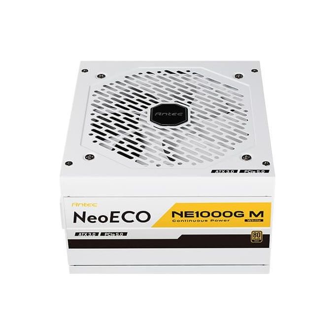 Antec NE1000G M W Neo ECO Modular Alimentatore ATX 3.0 1000 W 80 PLUS Gold con Cavo PCIe 5.0 12VHPWR colore Bianco