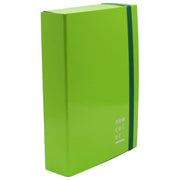 Brefiocart Cartella con Elastico Piatto Dorso 10cm Verde Chiaro