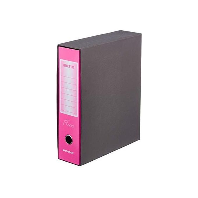 Brefiocart Confezione 12 regis. prot 8cm rosa fluo