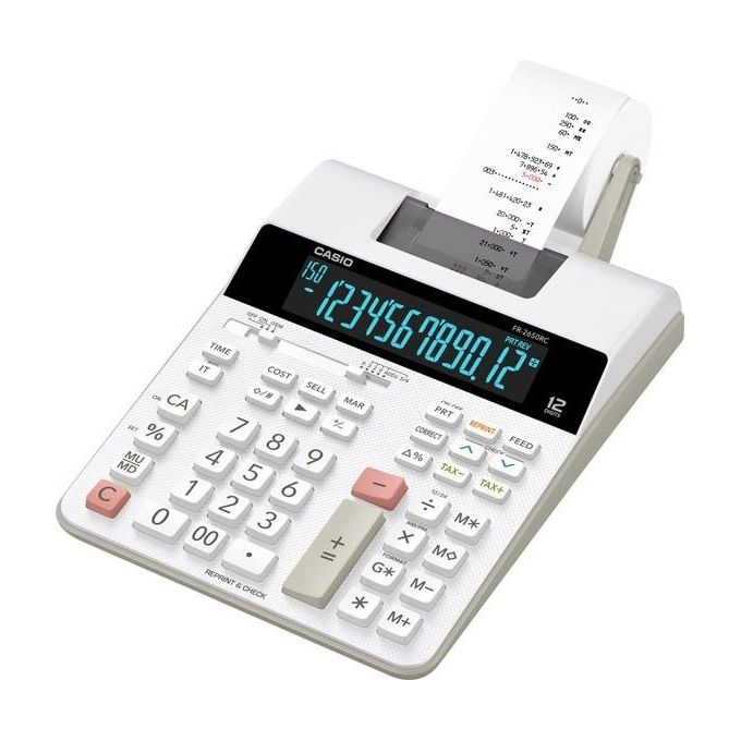 Casio Calcolatrice da Tavolo Scrivente Bianco