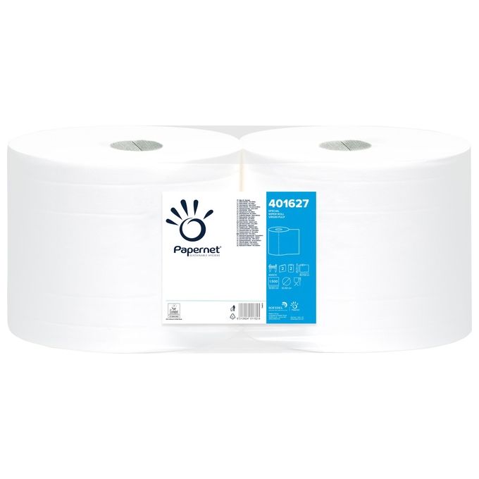 Papernet Confezione 2 Bobine 2 Veli 1500 Strappi 30,5x25,6cm