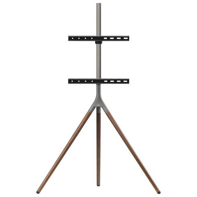 One For All WM 7471 Tripod Supporto TV a pavimento 32'' 65'' 360° VESA 400x400 30 Kg colore Noce Grigio
