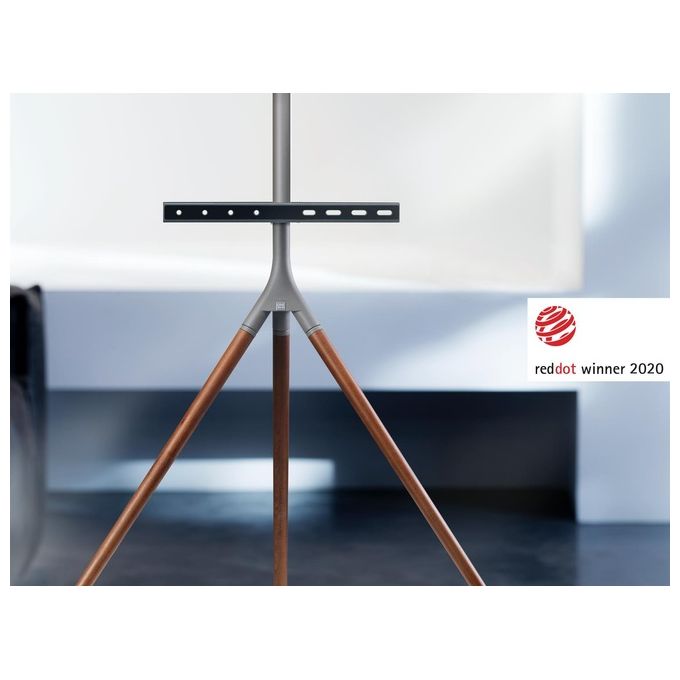 One For All WM 7471 Tripod Supporto TV a pavimento 32'' 65'' 360° VESA 400x400 30 Kg colore Noce Grigio