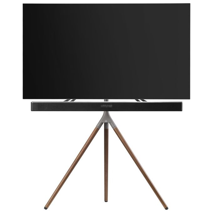 One For All WM 7471 Tripod Supporto TV a pavimento 32'' 65'' 360° VESA 400x400 30 Kg colore Noce Grigio