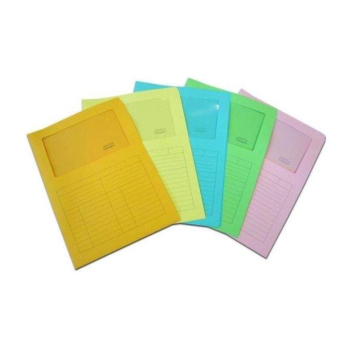 Blasetti Confezione 50 Cartellina Sintex Avorio con Finestra