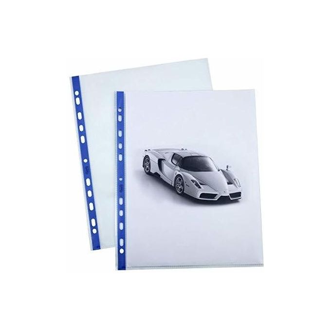Favorit Confezione 25 Buste a Foratura Universale Tinta Pastel Formato Interno 22x30cm Azzurro