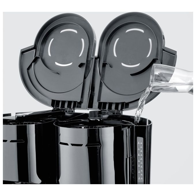 Severin 9315 Macchina da caffe' a doppio filtro con 2 taniche termiche 1 6 L 800 W indicatore livello acqua integrato colore Nero