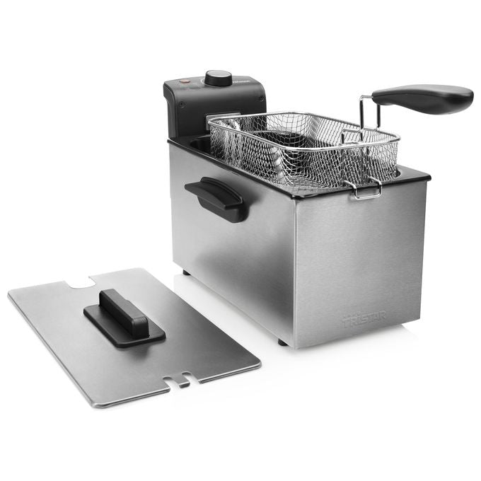 Tristar FR-6946 Friggitrice 3 Litri Singolo Nero-Acciaio Inossidabile Indipendente 2000W