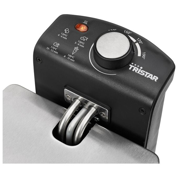 Tristar FR-6946 Friggitrice 3 Litri Singolo Nero-Acciaio Inossidabile Indipendente 2000W