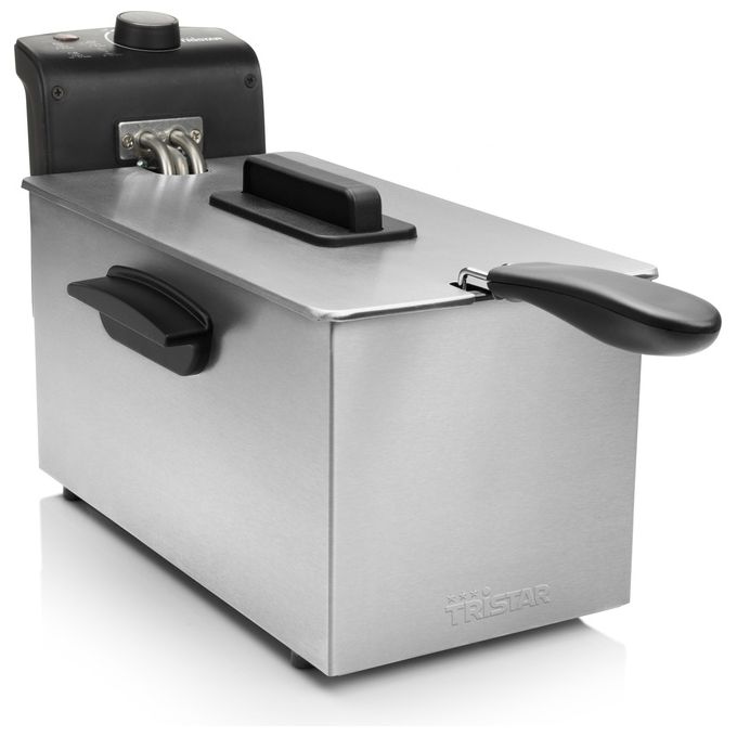 Tristar FR-6946 Friggitrice 3 Litri Singolo Nero-Acciaio Inossidabile Indipendente 2000W