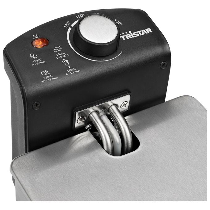 Tristar FR-6946 Friggitrice 3 Litri Singolo Nero-Acciaio Inossidabile Indipendente 2000W